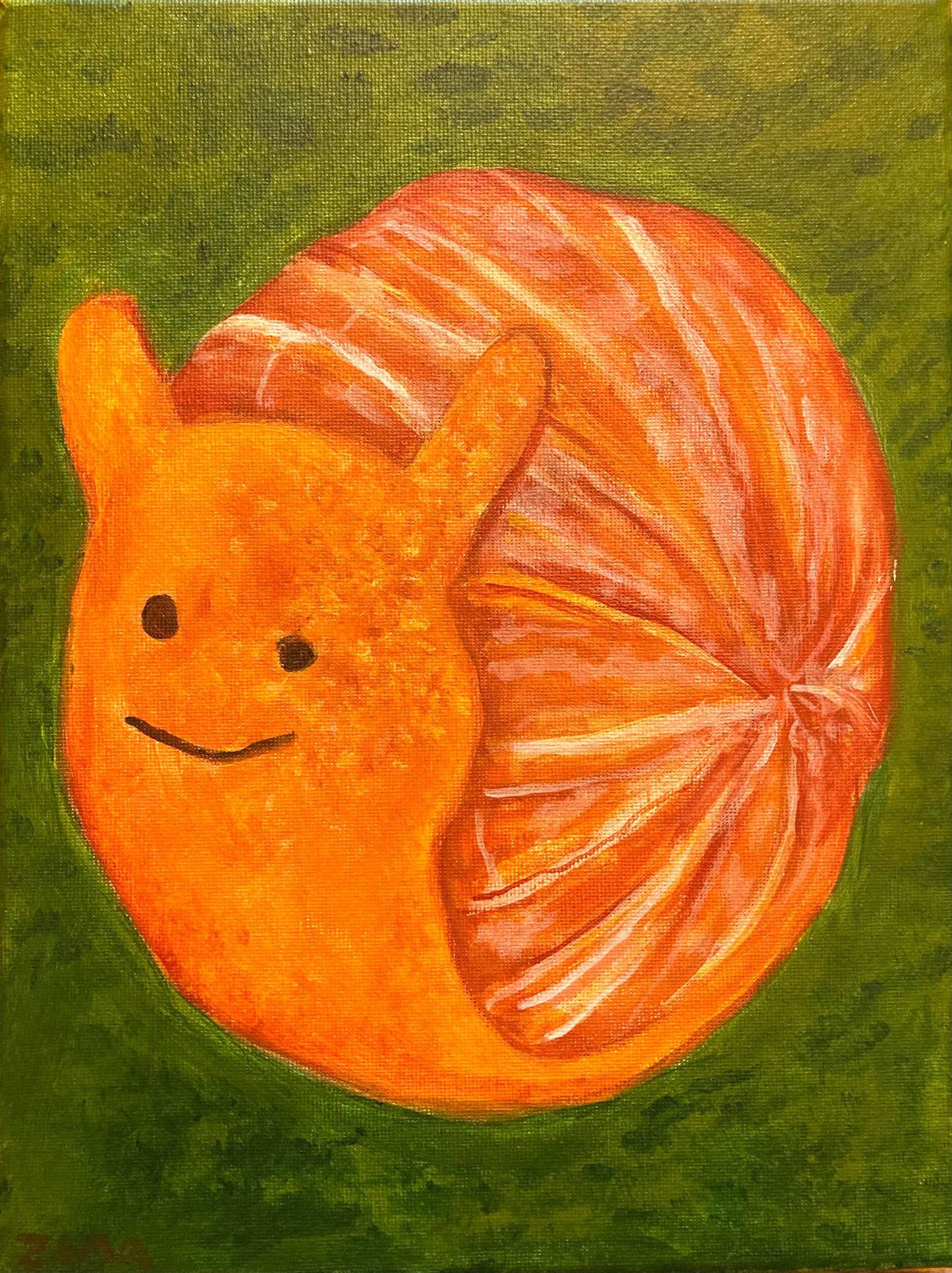 Tangerine Snail Portrait