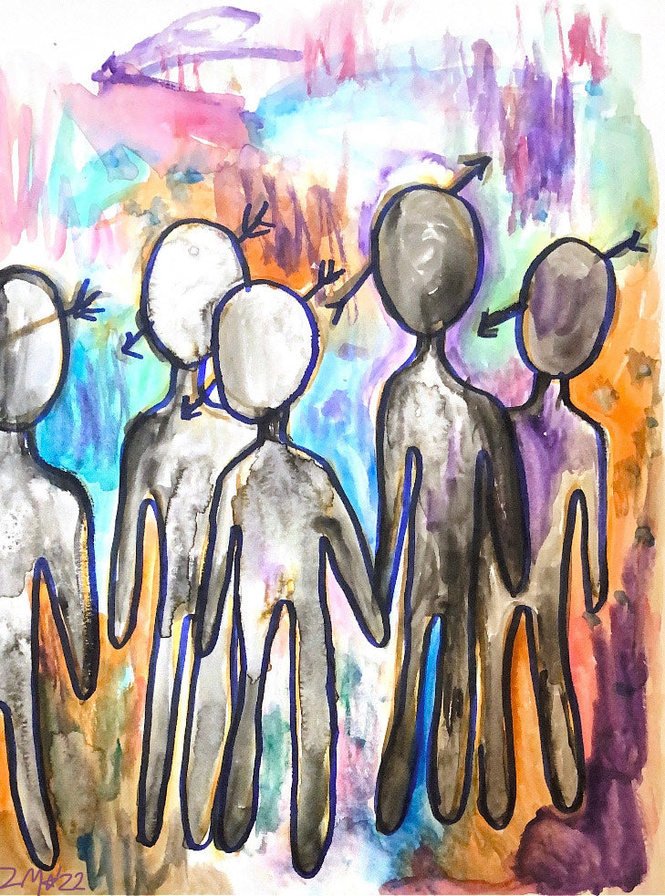 Art Print of work titled "Arrowheads" by Zena Maiga 2022